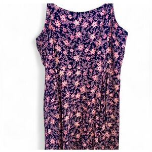 Milkmaid Dainty Fairy GAP lilac & Navy Floral Babydoll Dress size Juniors L